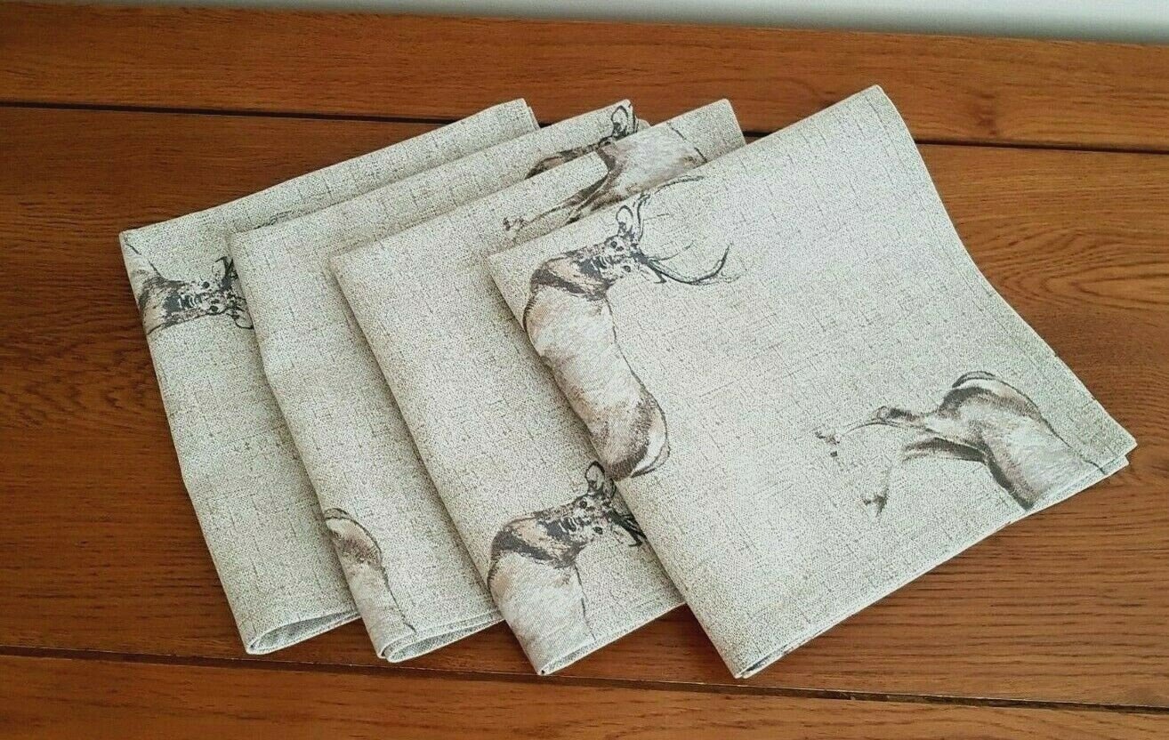 Christmas Stag Tablecloth , Glencoe Stags Tablecloth , Stags Tablecloth , Round Tablecloth , Square Tablecloth , Tablecloth UK - CushionCoverAndDecor