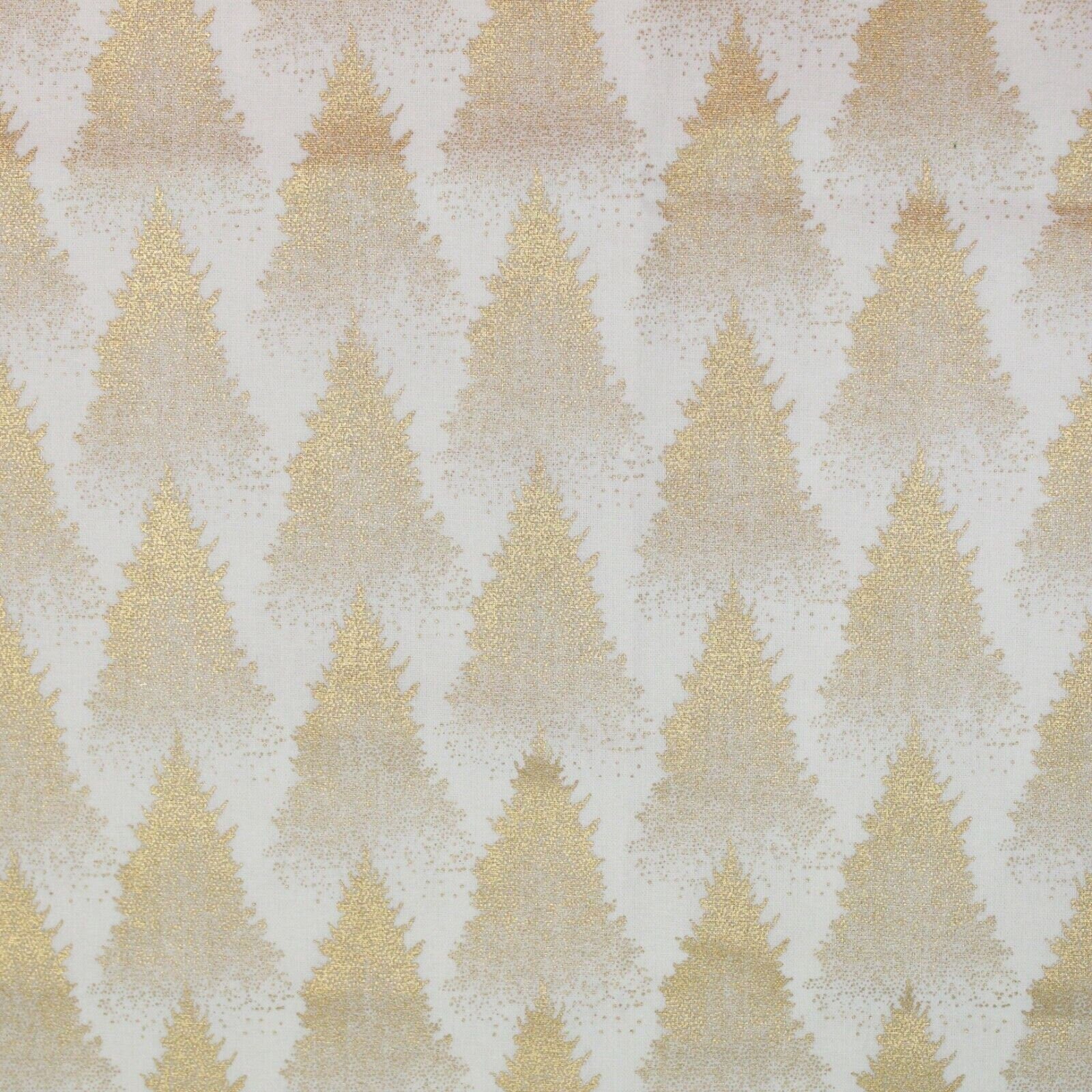 Christmas Trees Table Runner , Ivory Gold Christmas Table Runner , Ivory Table Runner , Table Runner UK 54" 60" 64" 72" 84" 96" 104" - CushionCoverAndDecor