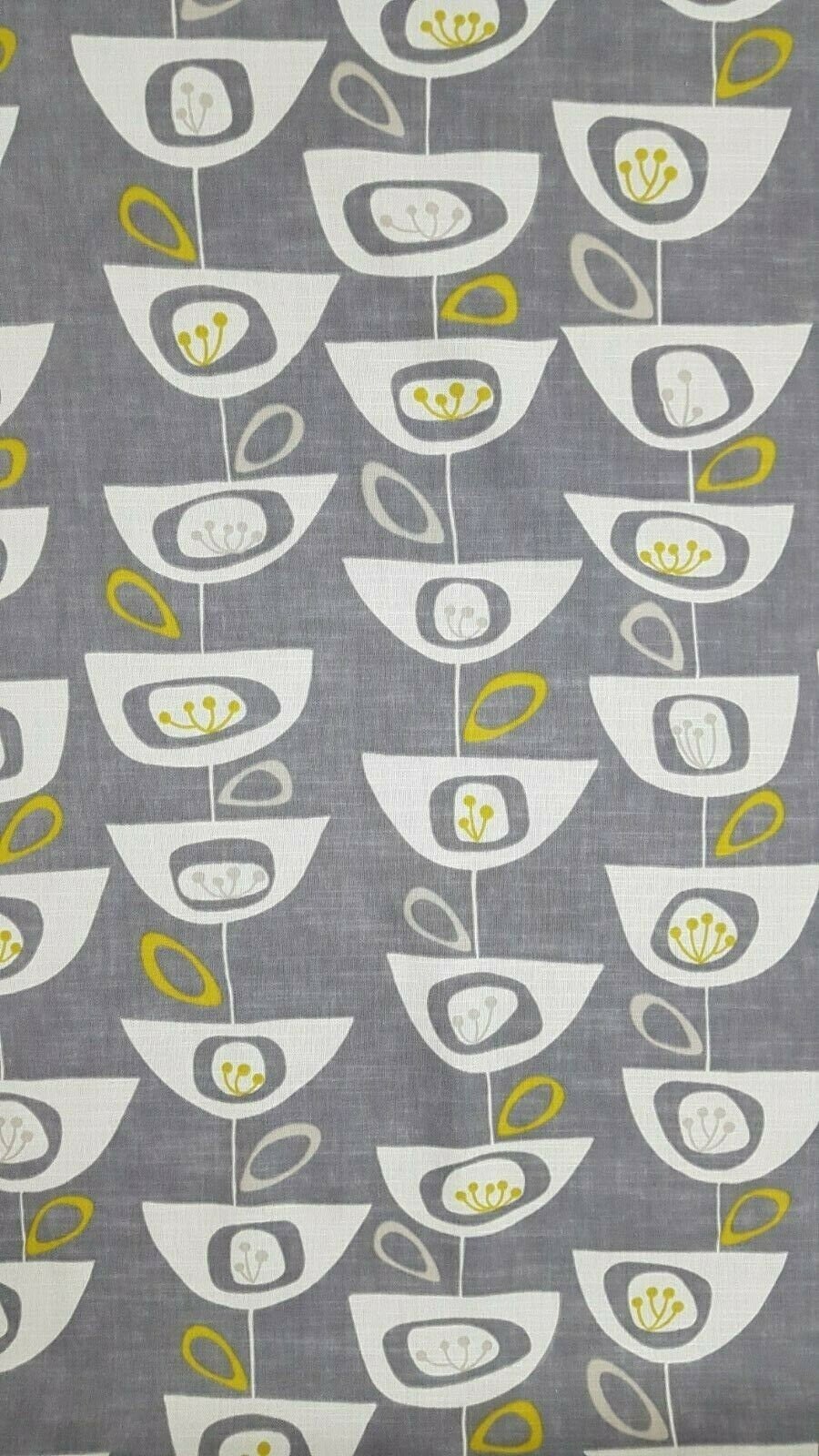Cushion Cover 10" 12" 14" 16" 17" 18" 20" 22" 24" 26" John Lewis Seedheads Grey Yellow Design 100% Cotton Handmade - CushionCoverAndDecor