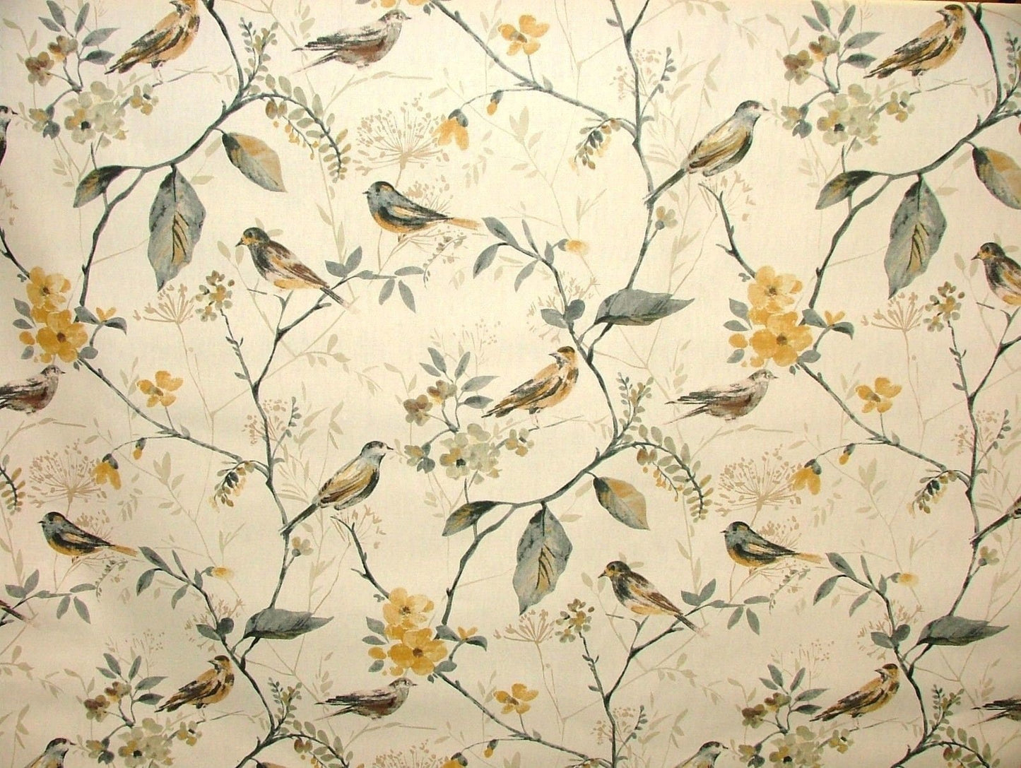 Cushion Cover 10" 12" 14" 16" 17" 18" 20" 22" 24" 26" Prestigious Textiles Beige Yellow Grey Bird Design 100% Cotton Handmade - CushionCoverAndDecor