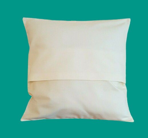 Cushion Cover 10" 12" 14" 16" 17" 18" 20" 22" 24" 26" Prestigious Textiles White Teal Green Blossom Leaf Design Handmade 100% Cotton - CushionCoverAndDecor