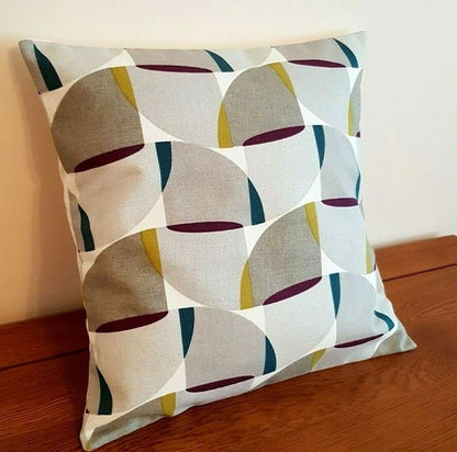 Cushion Cover 12" 14" 16" 17" 18" 20" 22" 24" ILiv Mulberry Grey Geometric Design Handmade 100% Cotton - CushionCoverAndDecor