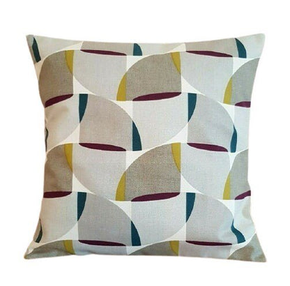 Cushion Cover 12" 14" 16" 17" 18" 20" 22" 24" ILiv Mulberry Grey Geometric Design Handmade 100% Cotton - CushionCoverAndDecor
