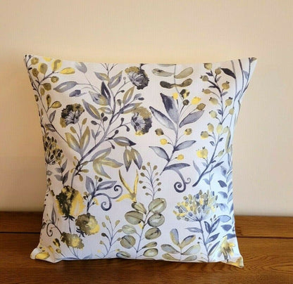 Cushion Cover Ashley Wilde Whitwell Buttercup Floral Design 10" 12" 14" 16" 17" 18" 20" 22" 24" 26" ILiv Handmade 100% Cotton - CushionCoverAndDecor