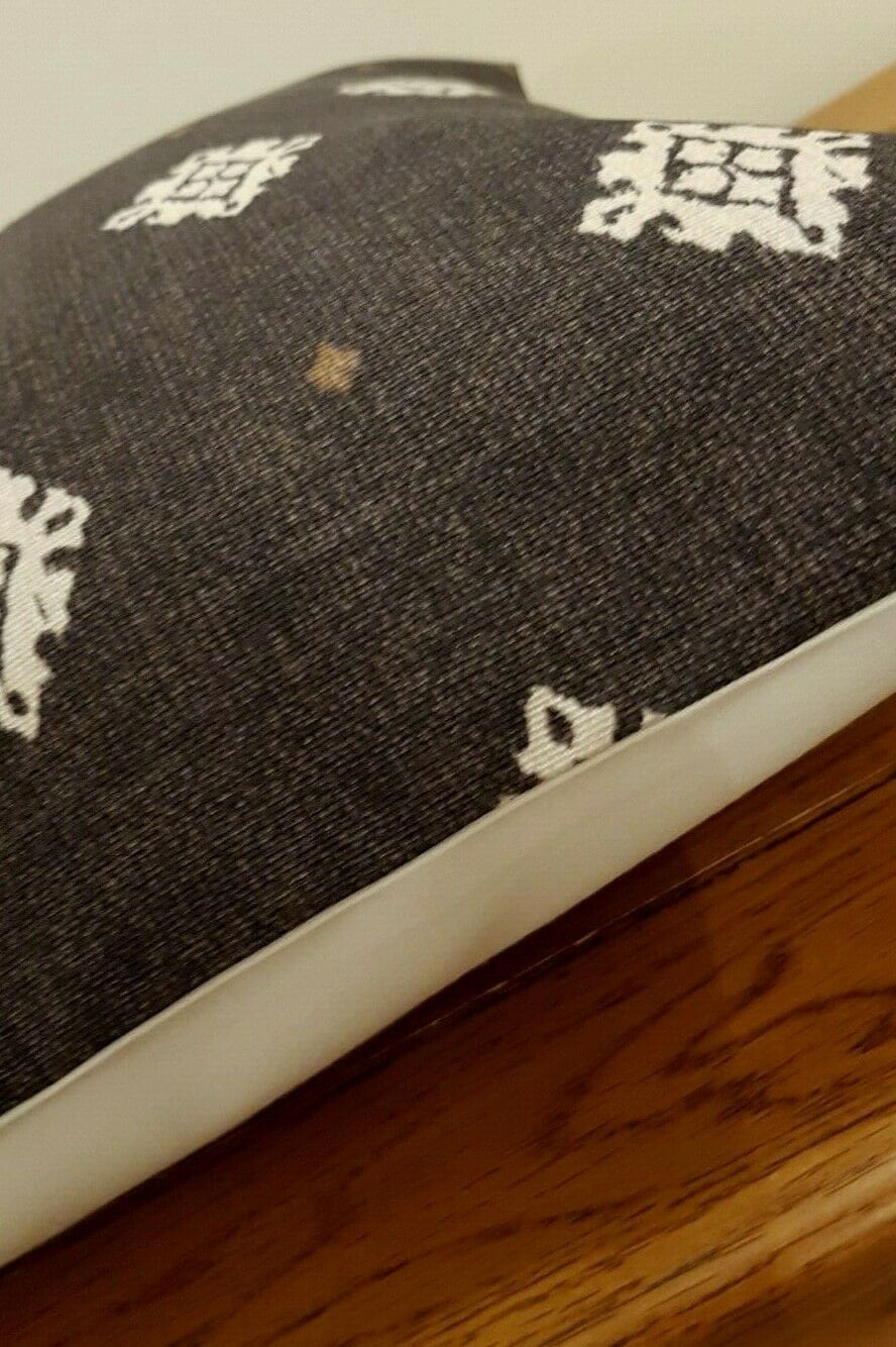 Cushion Cover Blue Beige Windsor Ebony Geometric Design 10" 12" 14" 16" 17" 18" 20" 22" 24" 26" Cotton Mix Handmade - CushionCoverAndDecor