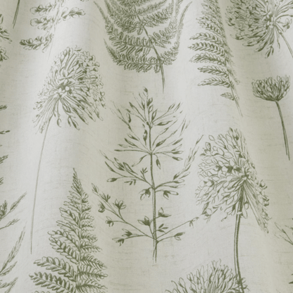 Cushion Cover Chervil Fern Wildflowers Green - CushionCoverAndDecor