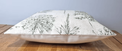 Cushion Cover Chervil Fern Wildflowers Green - CushionCoverAndDecor