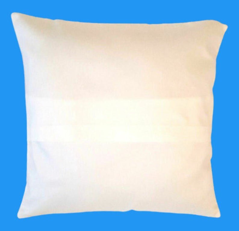 Cushion Cover Genevieve Blue Beige Chambray Floral Rose Desig 10" 12" 14" 16" 17" 18" 20" 22" 24" 26" Clarke & Clarke Handmade 100 % Cotton - CushionCoverAndDecor