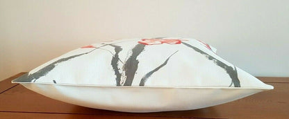 Cushion Cover Harlequin Scion Celandine Floral Red Grey Design 10" 12" 14" 16" 17" 18" 20" 22" 24" 26" Harlequin Scion 100% Cotton Handmade - CushionCoverAndDecor