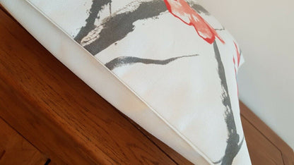 Cushion Cover Harlequin Scion Celandine Floral Red Grey Design 10" 12" 14" 16" 17" 18" 20" 22" 24" 26" Harlequin Scion 100% Cotton Handmade - CushionCoverAndDecor