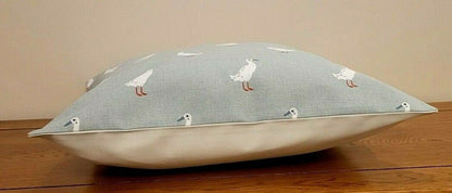 Cushion Cover In Sophie Allport Runner Duck Pale Blue Design , Easter Cushion cover 10" 12" 14" 16" 17" 18" 20" 22" 24" 26" 100% Cotton - CushionCoverAndDecor