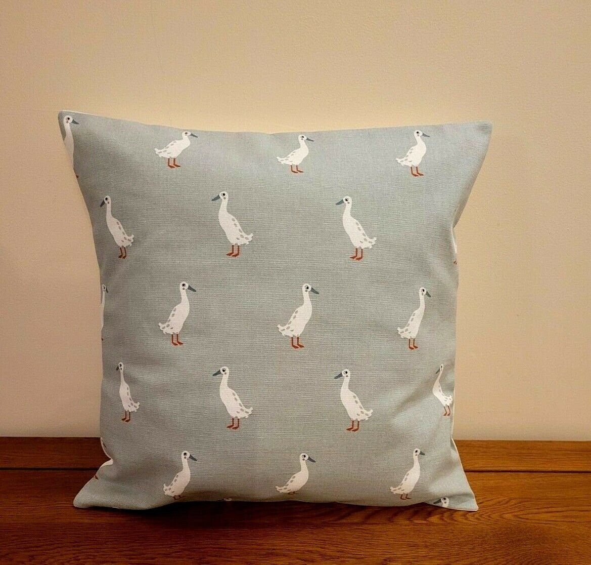 Cushion Cover In Sophie Allport Runner Duck Pale Blue Design , Easter Cushion cover 10" 12" 14" 16" 17" 18" 20" 22" 24" 26" 100% Cotton - CushionCoverAndDecor