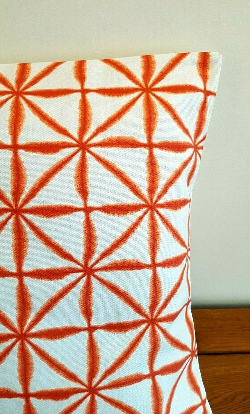 Cushion Cover Nussa Spice Orange Abstract Geometric Design 10" 12" 14" 16" 17" 18" 20" 22" 24" 26" Studio G Handmade 100% Cotton - CushionCoverAndDecor