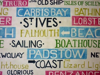 Cushion Cover Padstow Vintage Seaside Blue Red Design 10" 12" 14" 16" 17" 18" 20" 22" 24" 26" Handmade 100% Cotton - CushionCoverAndDecor