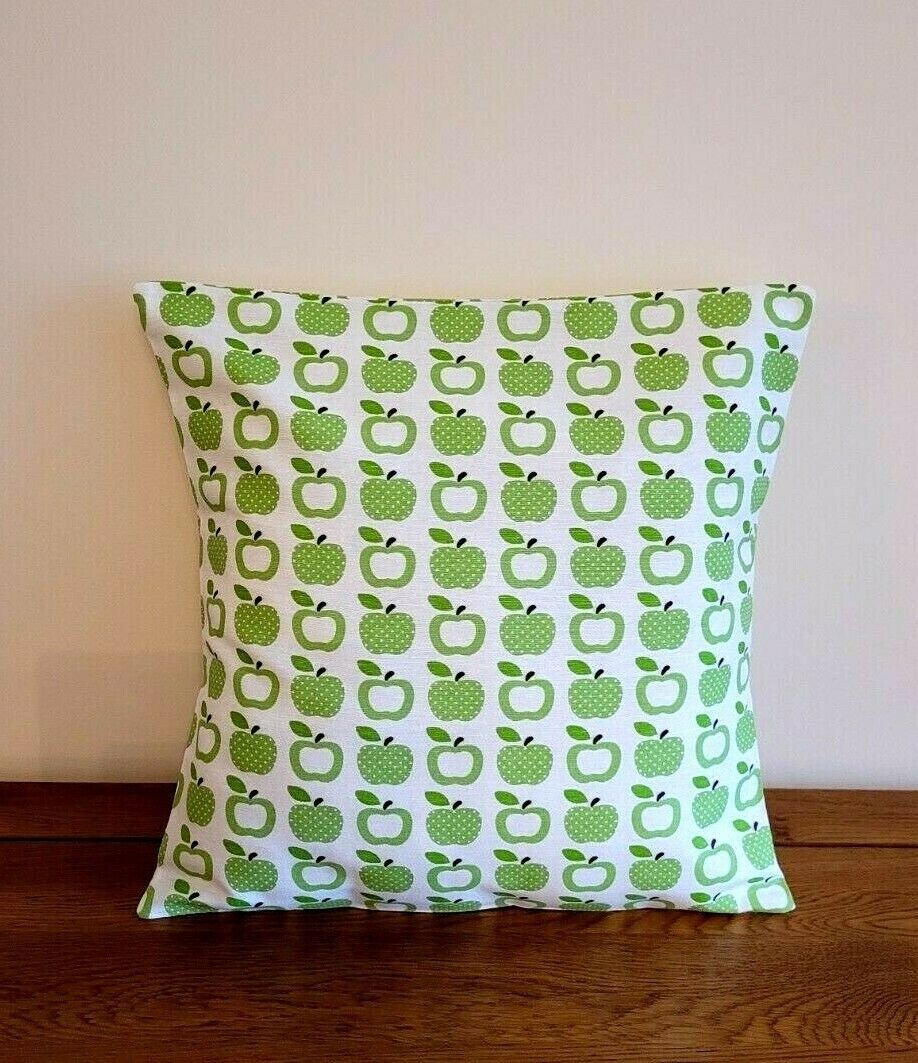 Cushion Cover Pillow Cover Green Apple Leaf Design 10" 12" 14" 16" 17" 18" 20" 22" 24" 26" Handmade - CushionCoverAndDecor
