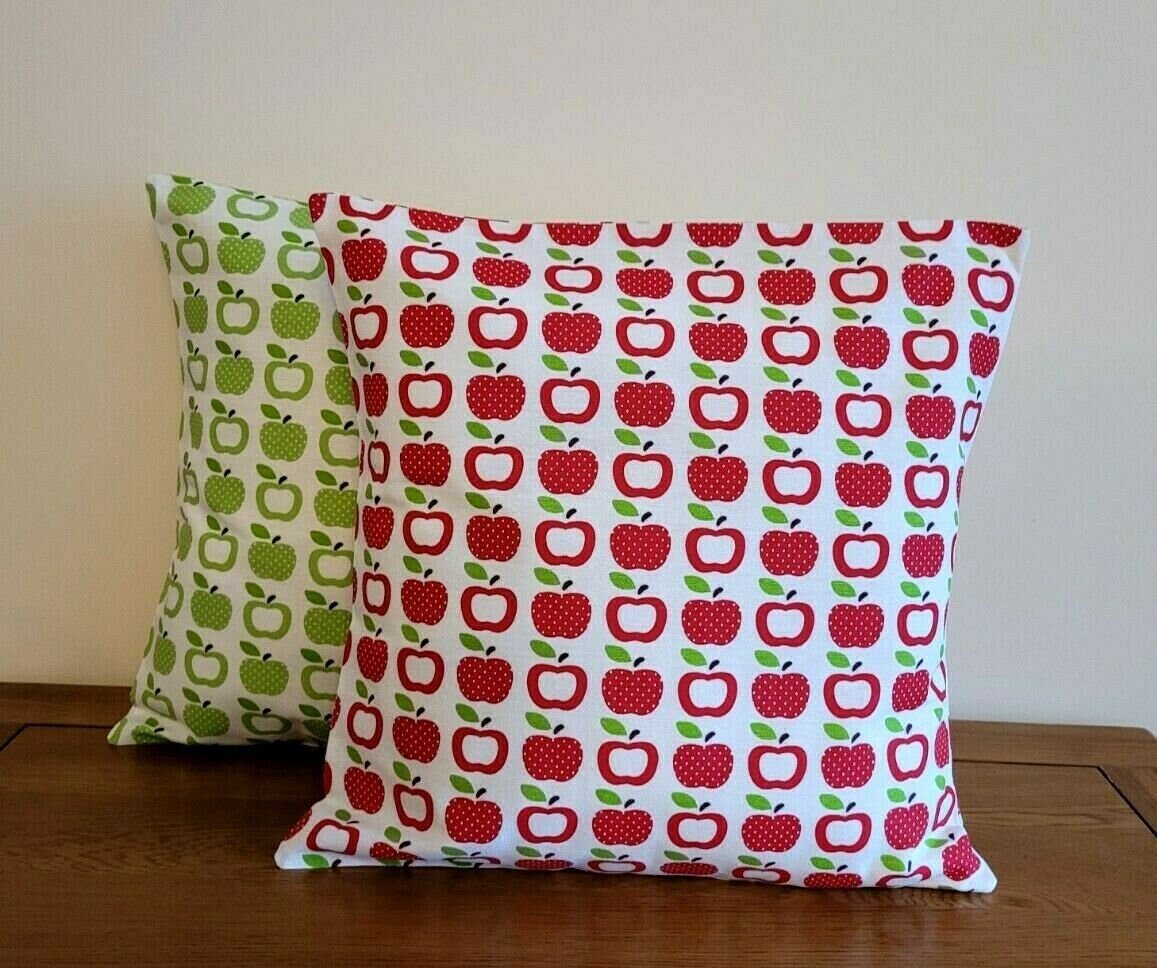 Cushion Cover Pillow Cover Green Apple Leaf Design 10" 12" 14" 16" 17" 18" 20" 22" 24" 26" Handmade - CushionCoverAndDecor