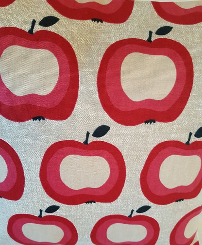 Cushion Cover Pomme Apple Red Beige - CushionCoverAndDecor