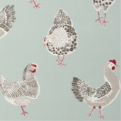 Cushion Cover Rooster Hen Chicken Blue Duckegg Design , Easter Cushion cover 10" 12" 14" 16" 17" 18" 20" 22" 24" 26" Handmade 100% Cotton - CushionCoverAndDecor