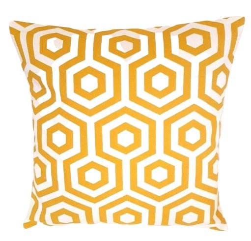 Cushion Cover Yellow Mustard Geometric Design 10" 12" 14" 16" 17" 18" 20" 22" 24" 26" Prestigious Textiles 100% Cotton Hendmade - CushionCoverAndDecor