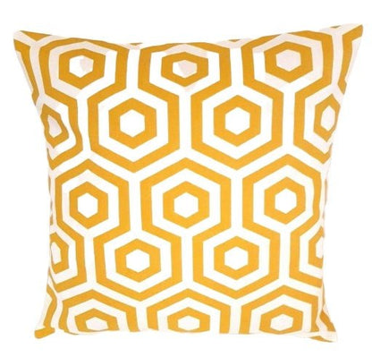 Cushion Cover Yellow Mustard Geometric Design 10" 12" 14" 16" 17" 18" 20" 22" 24" 26" Prestigious Textiles 100% Cotton Hendmade - CushionCoverAndDecor