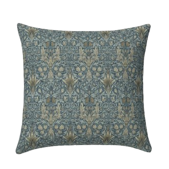 William Morris Snakeshead Denim Blue Cushion Cover