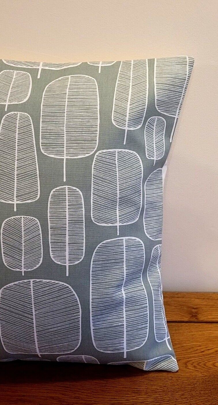 Decorative Cushion Cover Pillow MissPrint Little Trees Sage Green Design 12" 14" 16" 17" 18" 20" 22" 24" 26" Handmade 100% Cotton - CushionCoverAndDecor