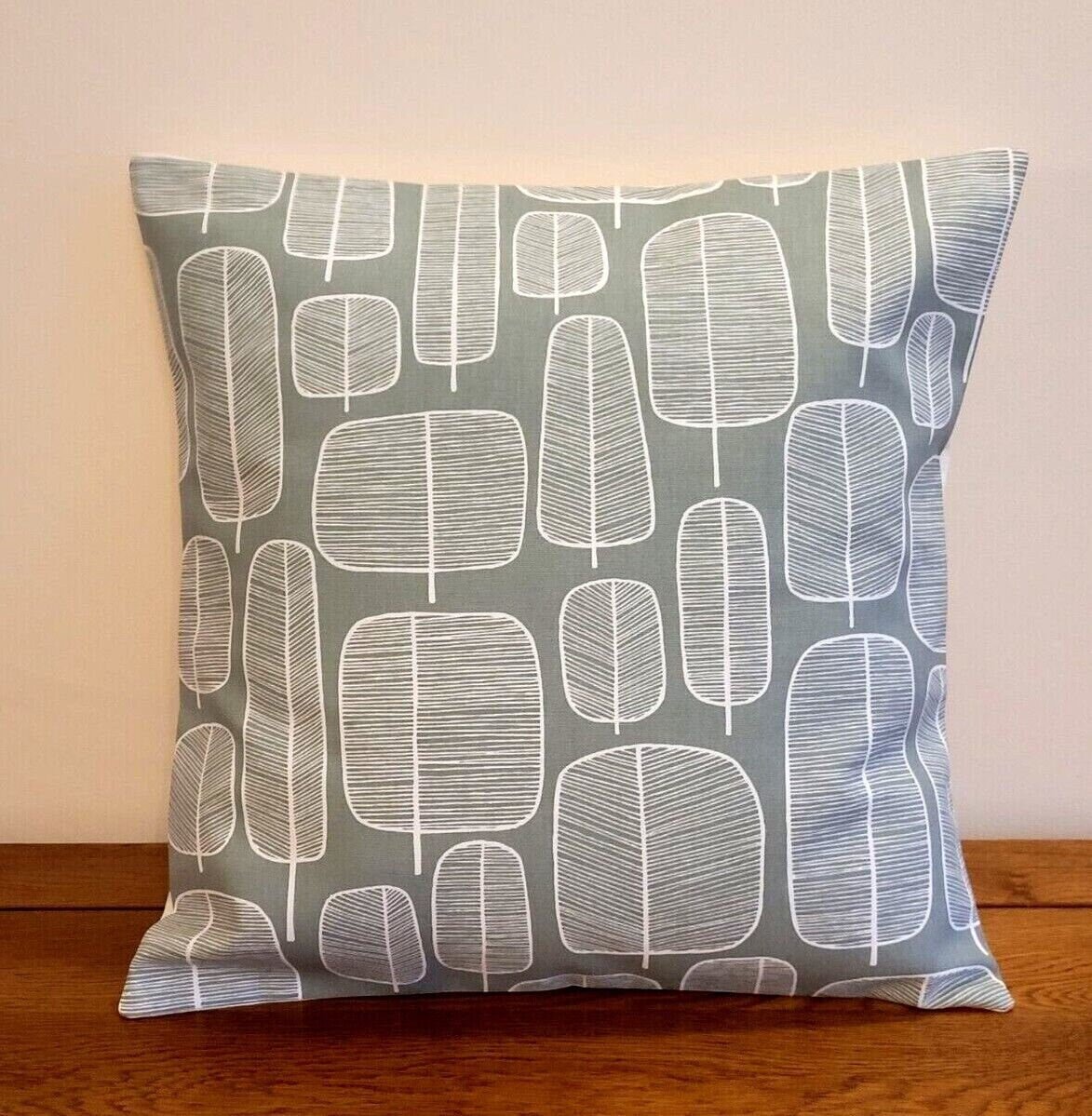 Decorative Cushion Cover Pillow MissPrint Little Trees Sage Green Design 12" 14" 16" 17" 18" 20" 22" 24" 26" Handmade 100% Cotton - CushionCoverAndDecor