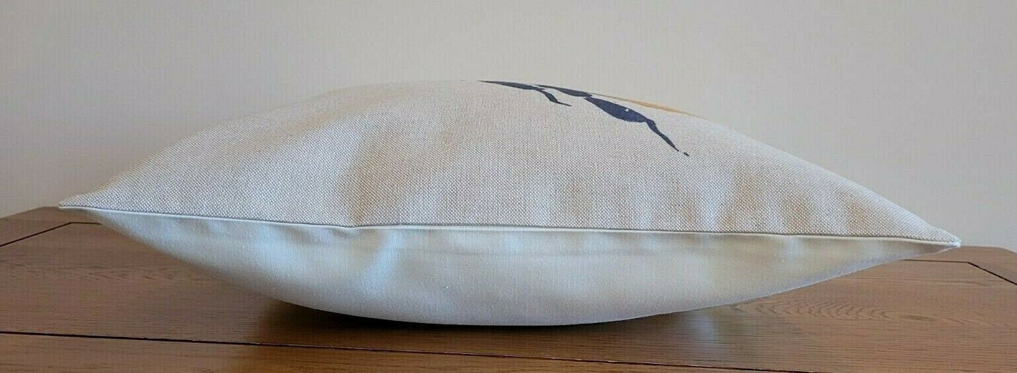 Decorative Cushion Cover Queen Bee 16" Natural Beige Design , Pillow cover , Pillow Sham - CushionCoverAndDecor