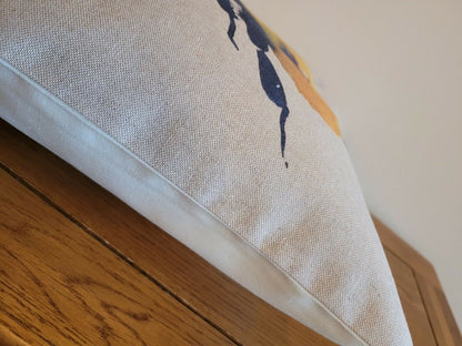 Decorative Cushion Cover Queen Bee 16" Natural Beige Design , Pillow cover , Pillow Sham - CushionCoverAndDecor