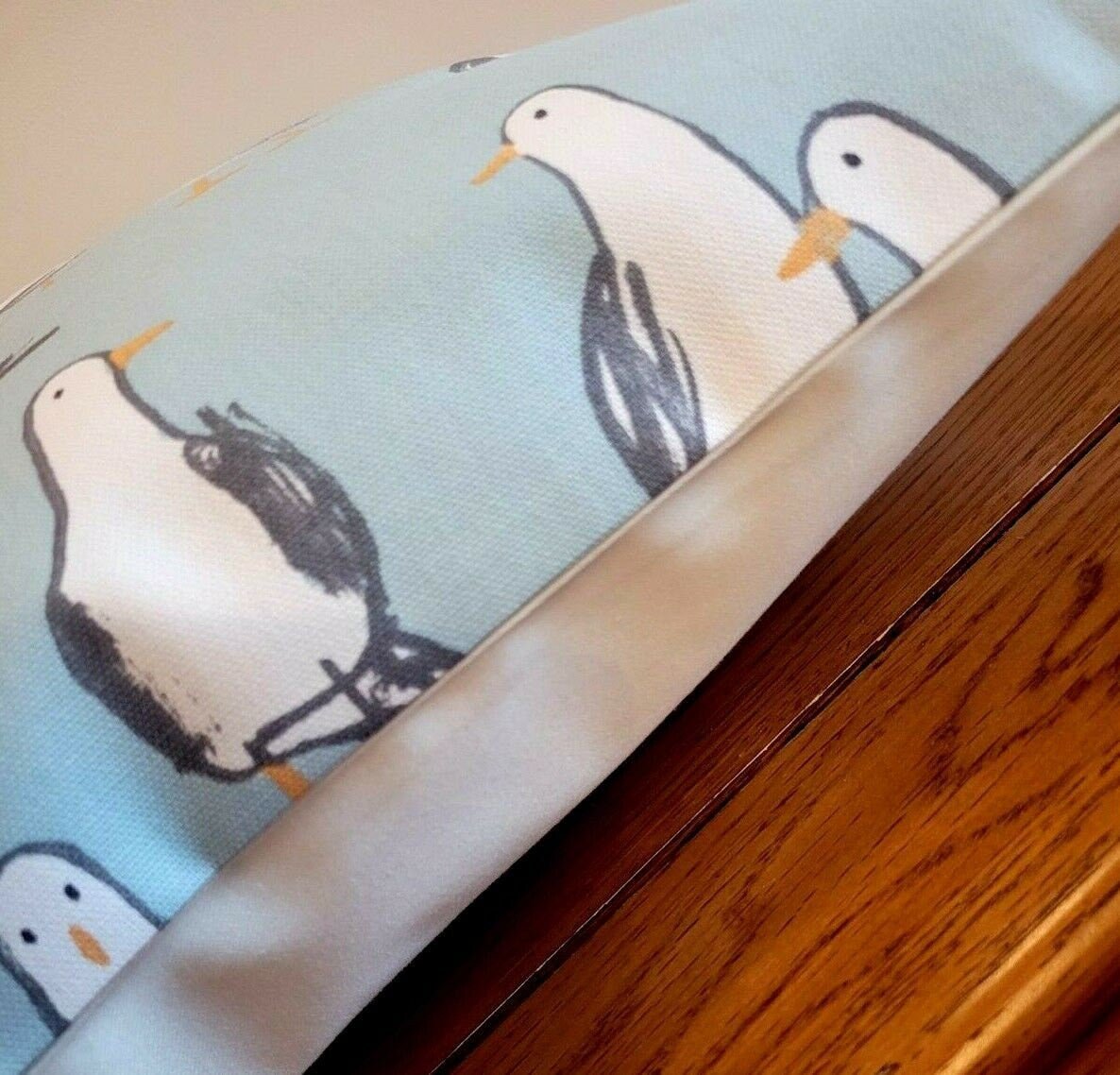 Decorative Cushion Pillow Cover Duckegg Blue Seagull Laridae ,Nautical Marine Seaside Design 10" 12 " 14" 16" 17" 18" 20" 22" 24" 26" - CushionCoverAndDecor