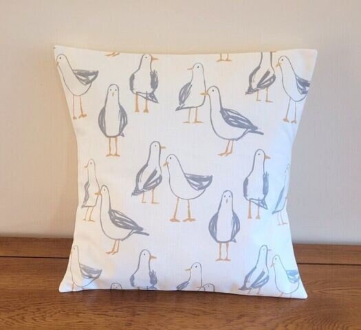 Decorative Cushion Pillow Cover Seagull Laridae Natural White ,Nautical Marine Seaside Design 10" 12 " 14" 16" 17" 18" 20" 22" 24" 26" - CushionCoverAndDecor