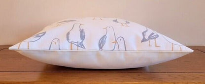 Decorative Cushion Pillow Cover Seagull Laridae Natural White ,Nautical Marine Seaside Design 10" 12 " 14" 16" 17" 18" 20" 22" 24" 26" - CushionCoverAndDecor