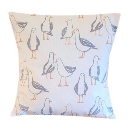 Decorative Cushion Pillow Cover Seagull Laridae Natural White ,Nautical Marine Seaside Design 10" 12 " 14" 16" 17" 18" 20" 22" 24" 26" - CushionCoverAndDecor