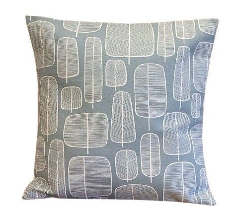 Decorative Pillow Cushion Cover MissPrint Little Trees Comet Blue Design 12" 14" 16" 17" 18" 20" 22" 24" 26" Handmade 100% Cotton - CushionCoverAndDecor