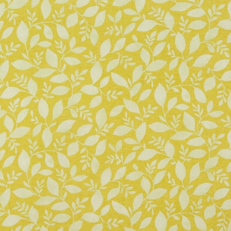 Decorative Pillow Cushion Cover Rene Ochre Yellow Leves Floral Design 10" 12" 14" 16" 17" 18" 20" 22" 24" 26" Fryetts 100% Cotton Handmade - CushionCoverAndDecor