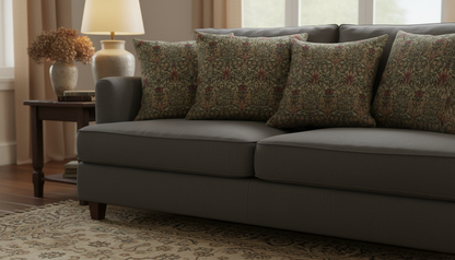 William Morris Snakeshead Mocha Cushion Cover