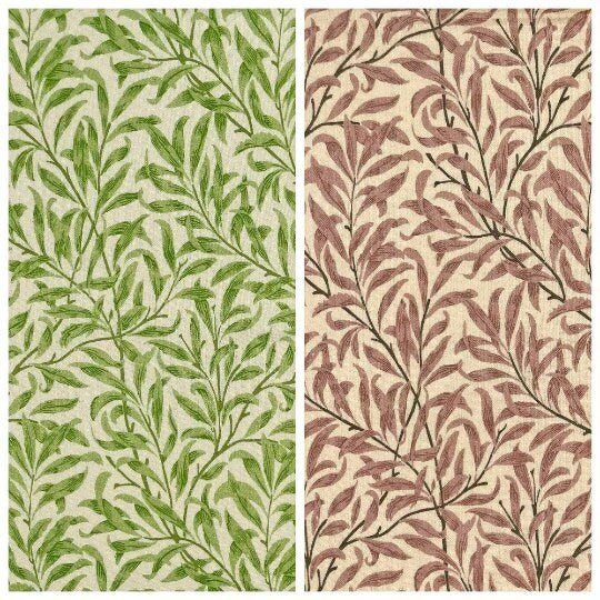 Fabric Napkins William Morris Willow Design 16"x16" Set of 2, 4 , 6 , 8 100% Cotton Handmade - CushionCoverAndDecor