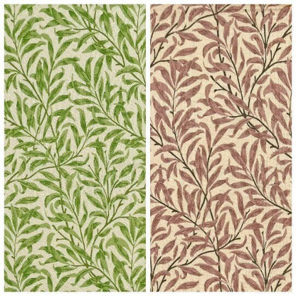 Fabric Napkins William Morris Willow Design 16"x16" Set of 2, 4 , 6 , 8 100% Cotton Handmade - CushionCoverAndDecor