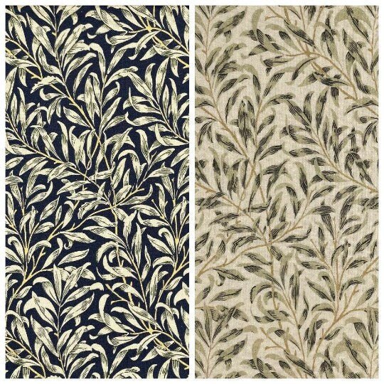 Fabric Napkins William Morris Willow Design 16"x16" Set of 2, 4 , 6 , 8 100% Cotton Handmade - CushionCoverAndDecor
