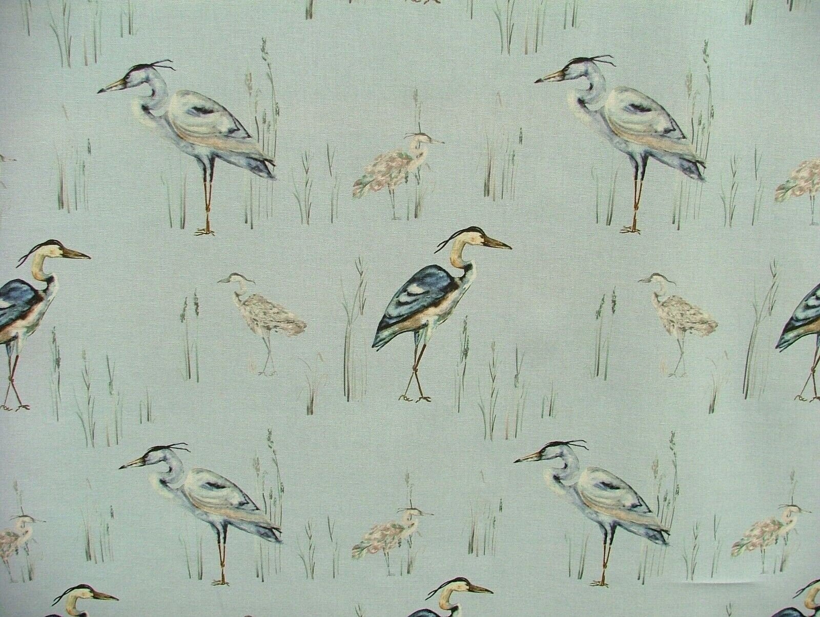 Herons Riviera Cushion Cover , Herons Cushion Cover , Blue Pillow Cover , Throw Pillow Cover , Cushion Covers UK , Decorative Cushion - CushionCoverAndDecor