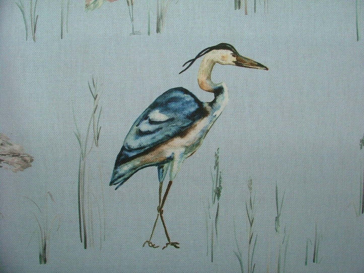 Herons Riviera Cushion Cover , Herons Cushion Cover , Blue Pillow Cover , Throw Pillow Cover , Cushion Covers UK , Decorative Cushion - CushionCoverAndDecor