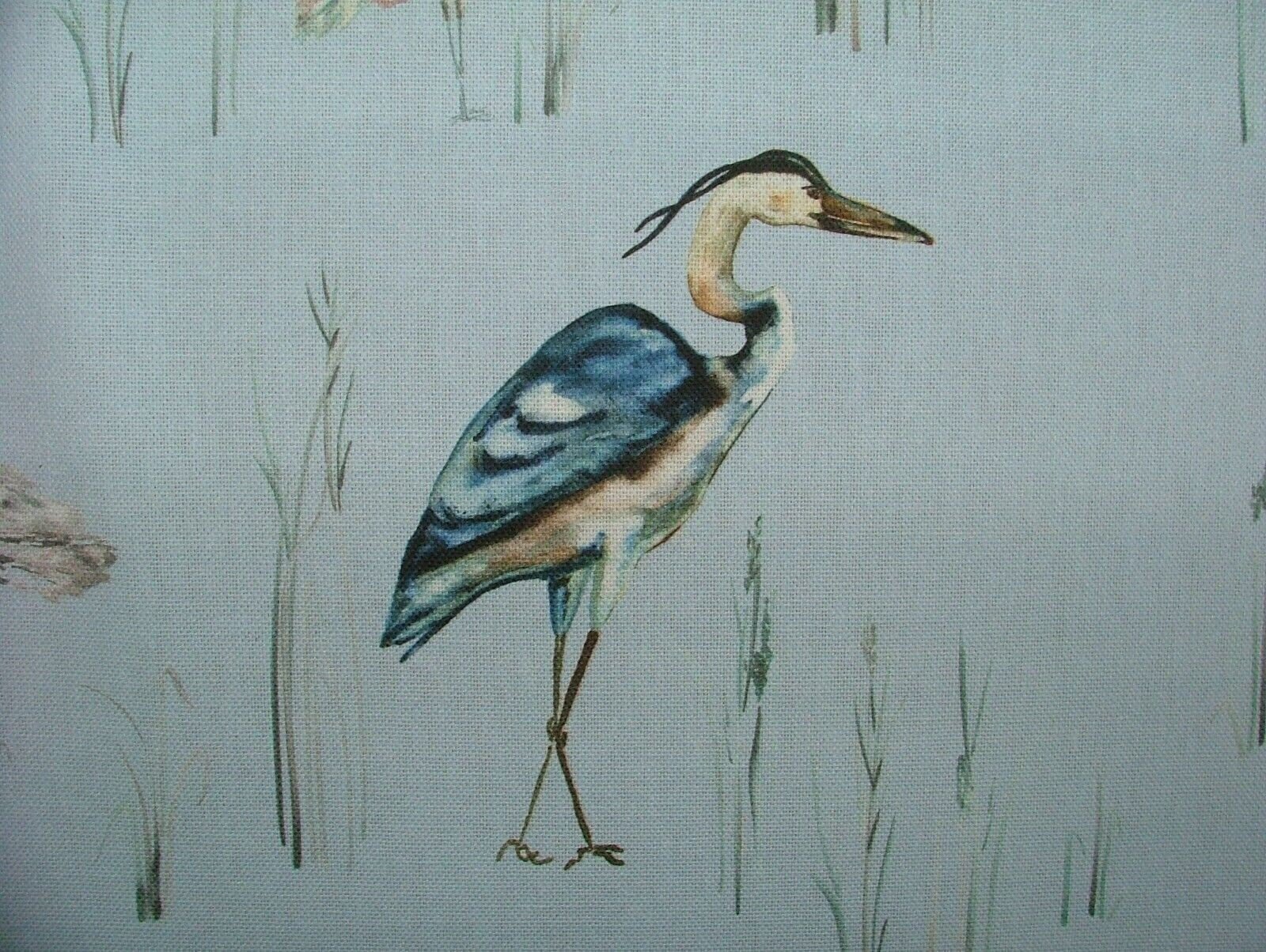 Herons Riviera Cushion Cover , Herons Cushion Cover , Blue Pillow Cover , Throw Pillow Cover , Cushion Covers UK , Decorative Cushion - CushionCoverAndDecor