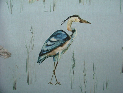 Herons Riviera Cushion Cover , Herons Cushion Cover , Blue Pillow Cover , Throw Pillow Cover , Cushion Covers UK , Decorative Cushion - CushionCoverAndDecor