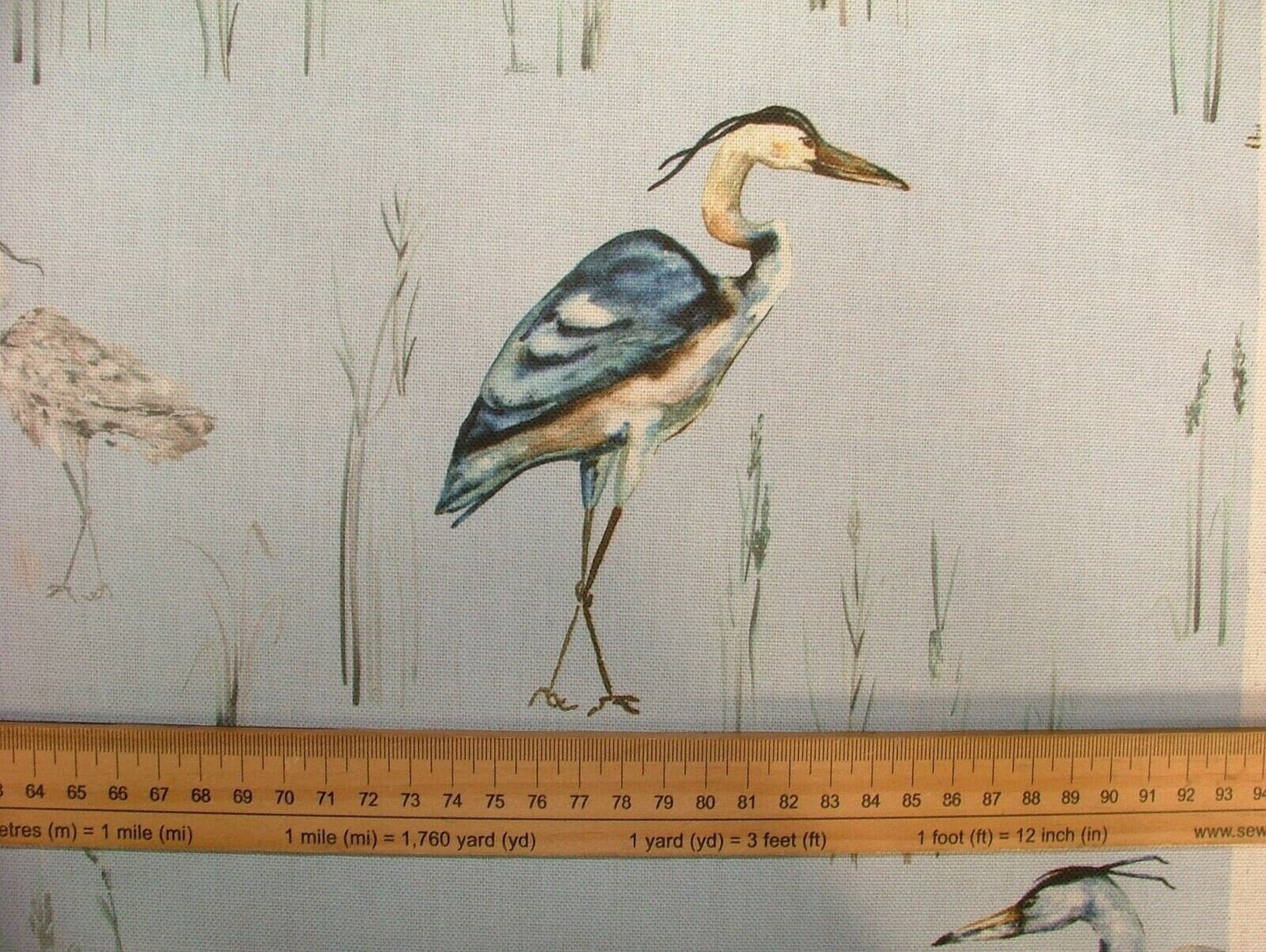 Herons Riviera Cushion Cover , Herons Cushion Cover , Blue Pillow Cover , Throw Pillow Cover , Cushion Covers UK , Decorative Cushion - CushionCoverAndDecor