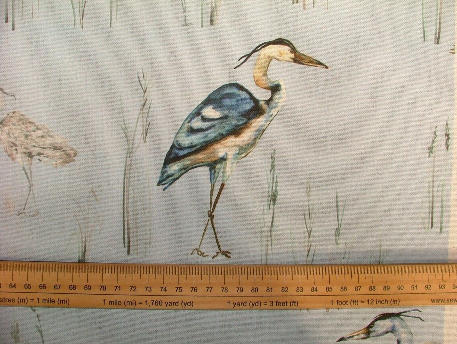 Herons Riviera Cushion Cover , Herons Cushion Cover , Blue Pillow Cover , Throw Pillow Cover , Cushion Covers UK , Decorative Cushion - CushionCoverAndDecor