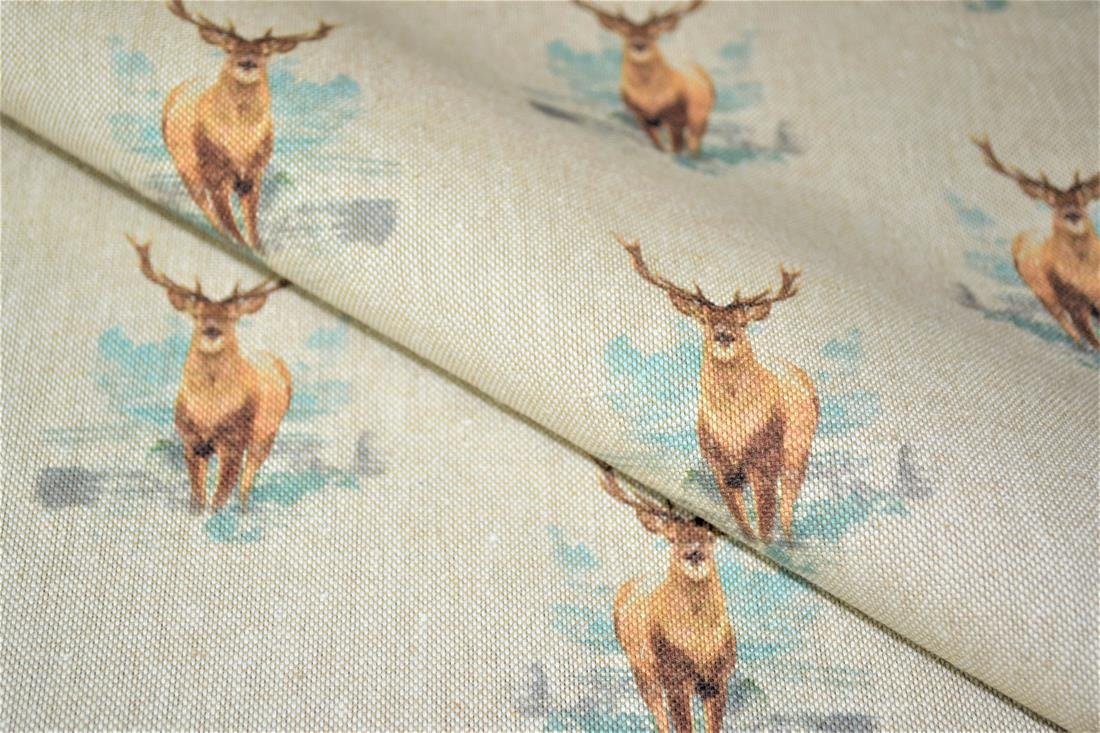 Highland Stag Christmas Tablecloth Available In Many Sizes - CushionCoverAndDecor