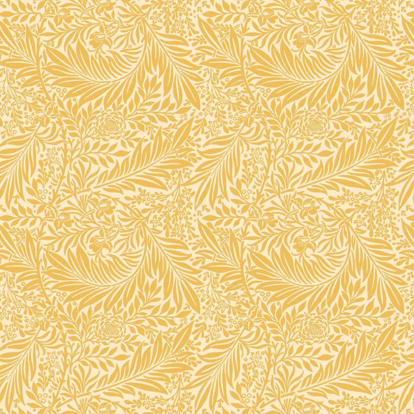 William Morris Larkspur Ochre Yellow Tablecloth