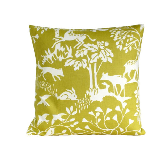 Clarke & Clarke Vilda Chartreuse Cushion Cover