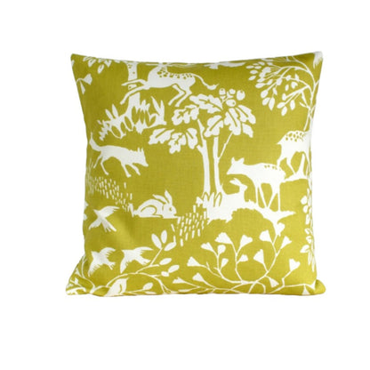 Clarke & Clarke Vilda Chartreuse Cushion Cover