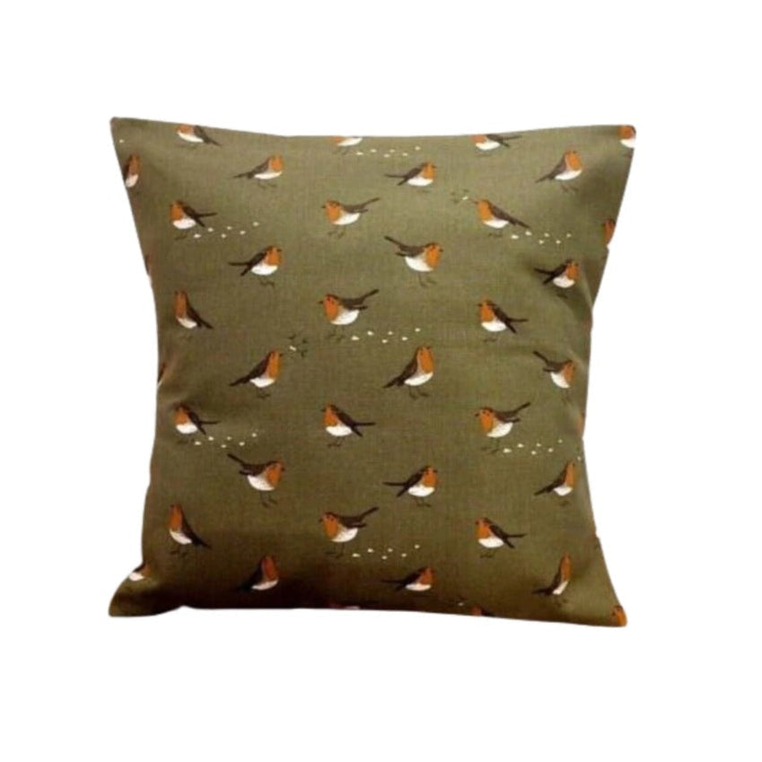 Sophie Allport Robin Green Cushion Cover